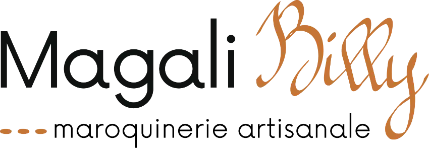 Logo principal Magali Billy, Maroquinerie artisanale, Fabrication française. Articles faits main, en cuir. Envoi en France et à l'international.