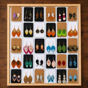 Boucles d'oreilles en cuir